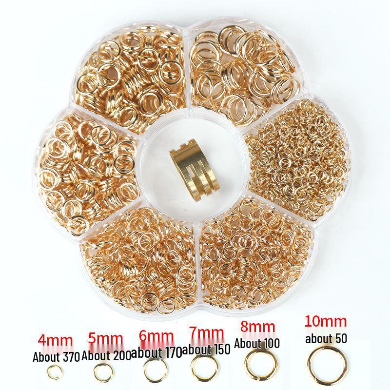 4-10mm Open Jump Rings for DIY Earring and Ornament Making