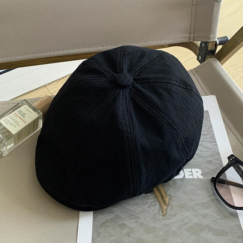 British Retro Forward Hat Women's Korean Version Versatile Simple Beret Japanese Style Duck Tongue Hat