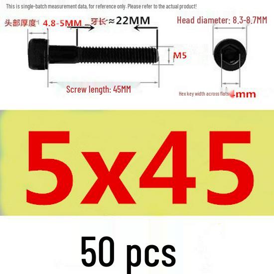 High-Strength Grade 12.9 Internal Hex Head Screws M1.4-M20