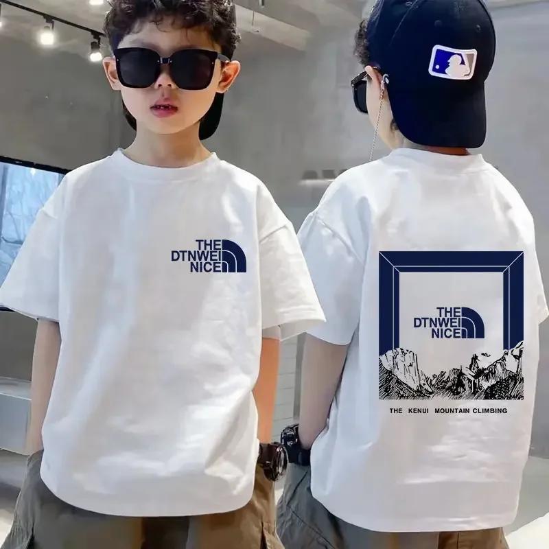Children's T-shirt boys summer short sleeved round neck Korean clothing