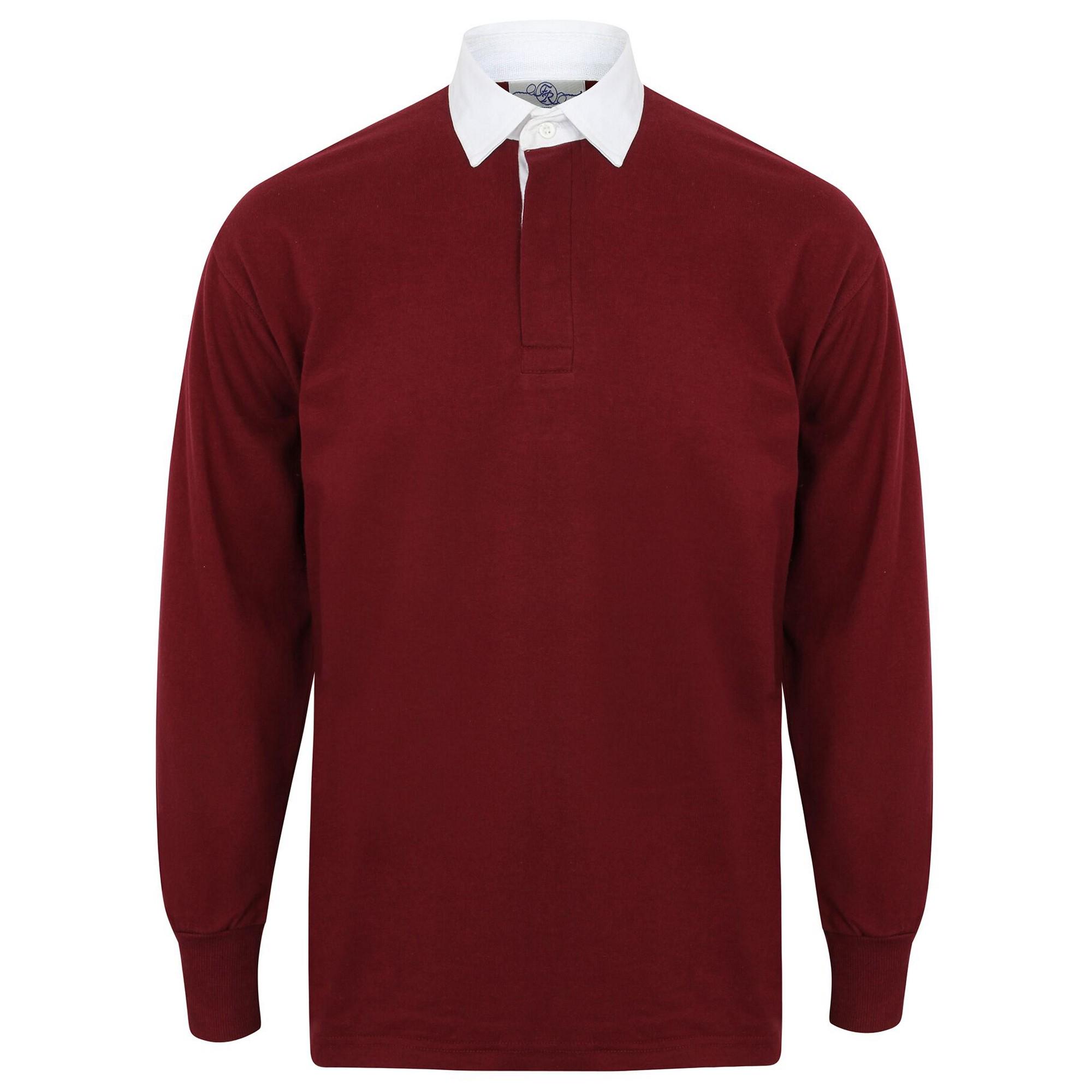 FRONT ROW Klassiek rugbypoloshirt met lange mouwen op de eerste rij L