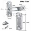 Pstyle. Sliding Door Lock, Right Angle, Aftermarket, PST-052 (Set of 2)