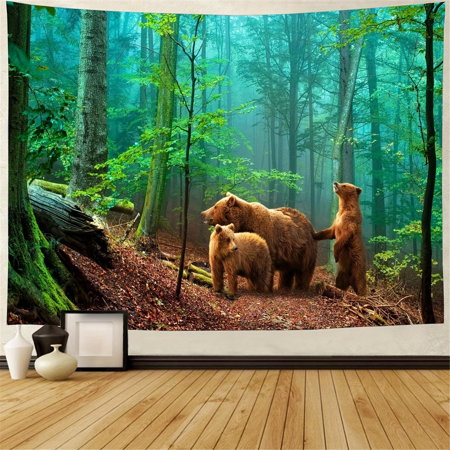 

1 шт. лесной природный пейзаж гобелен полиэстеровый гобелен настенный для гостиной спальни офиса домашний декор декор комнаты 230x150cm