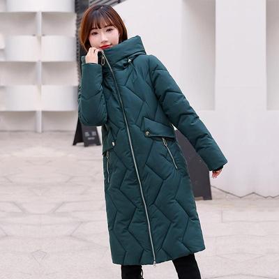 Winter Thicken Female Warm Long Parka Women Solid Color Loose Hooded Coat Jackets Outwear