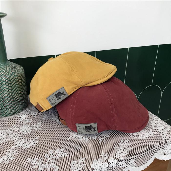 Beret Female Summer And Autumn Winter Japanese Street Trendy Brand Retro Hat Versatile Hip Hop Anti-Wearing Painter Hat Forward Hat Male