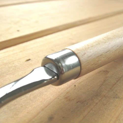 Nagao Tsubame-Sanjo Wood Dinner Fork, Set of 2, 19cm, Stainless Steel and Wooden, Made in Japan