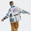 Adidas Originals Trefoil Checkered Casual Windbreaker Jacket International Size Men Outerwear White ED5511