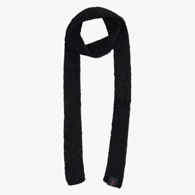 PINK PINEAPPLE FLUFFY KNIT MUFFLER_BLACK