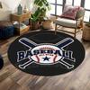 Multiple Sizes Baseball Art Print Round Carpet Living Room Bedroom Table Chair Sofa Decorative Carpet Luxury Gifts