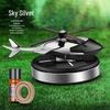 Solar-Powered Rotating Helicopter Car Air Freshener with Light Sensor