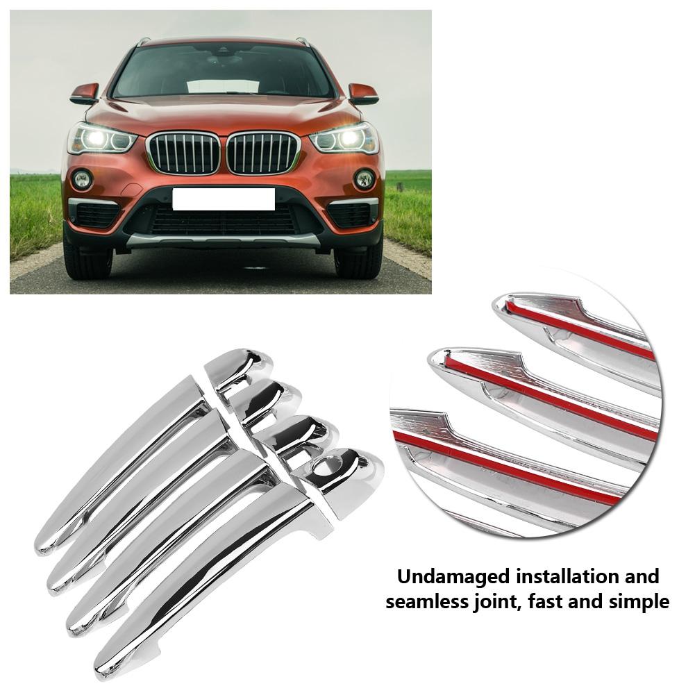 8 Pcs Car Chromium Electroplating Door Handle Cover Trim for BMW X1 X3 X5 X6 2010 2013