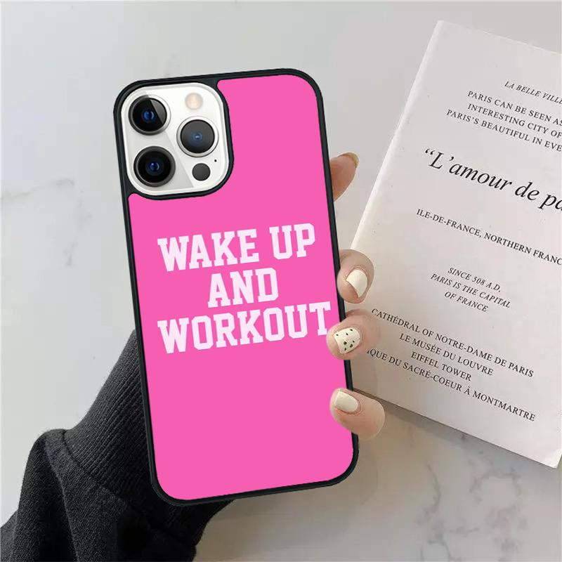 Motivational Gym Fitness Phone Case For iPhone 17 Air 14 15 16 13 12 For Apple iPhone 17 Air Pro Max Plus Coque