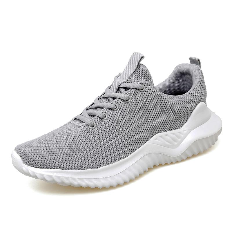 

Men SneakersMesh Breathable 2024 New Casual Shoes Lace Up Light Outdoor Walking Tenis Shoes Free Shipping Plus Size 47 Men Shoes 48 сірий колір
