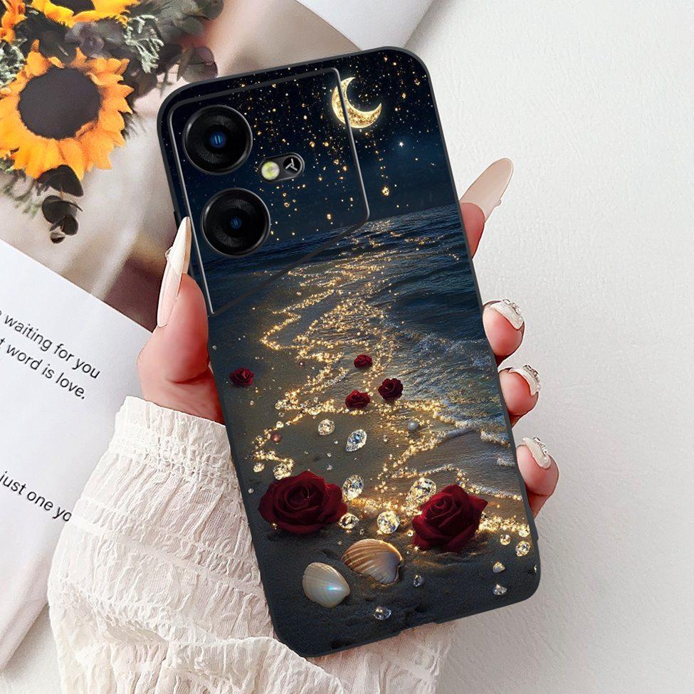 6,82'' Für Techno Pova Neo3 LH6n Rückabdeckung Für Tecno Pova Neo 3 Hülle Silikon Luxus Mode Niedliche Cartoon Katze Stoßfest Funda