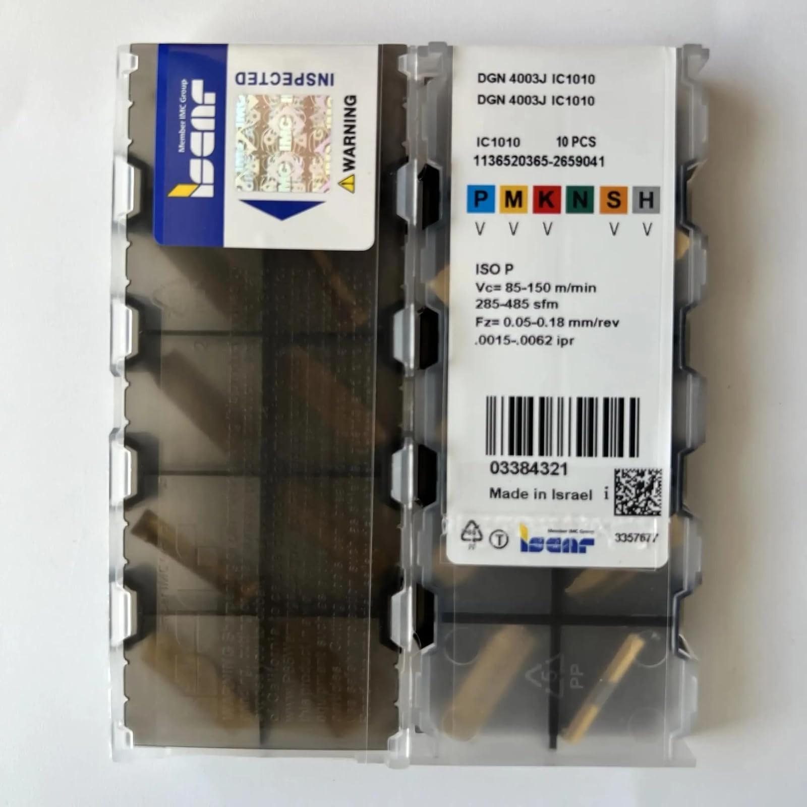 

ISCAR / DGN4003J IC1010 /Industrial indexable Carbide Inserts 10 PCS
