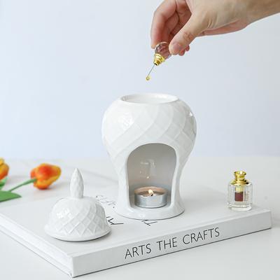 Ceramic Aromatherapy Stove Lamp Incense Wax Stove Household Candle Lamp Ceramic Wax Melting Device