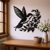 Metal Hummingbird Wall Artistic natureInspired Silhouette Decor