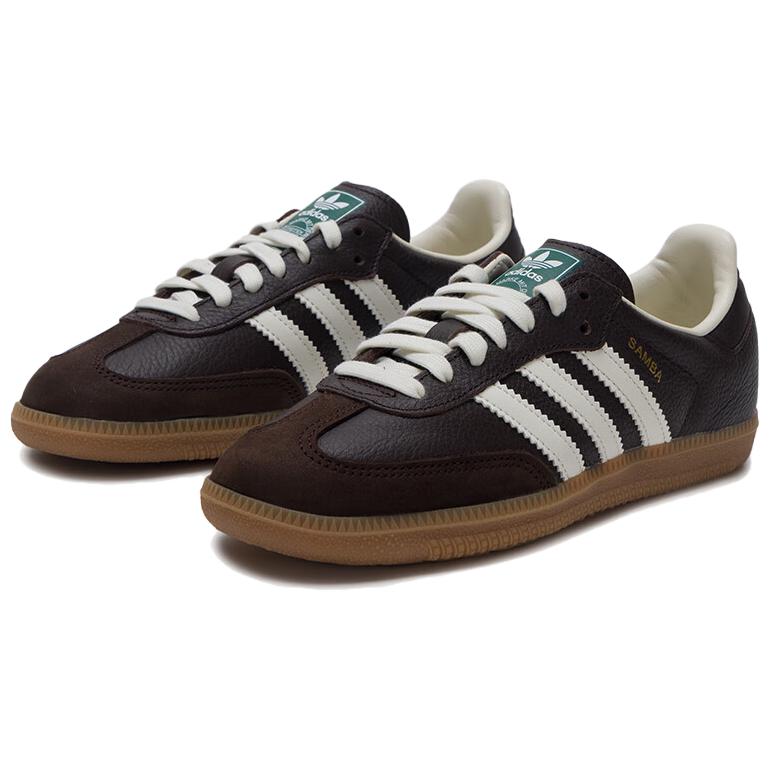 Adidas Samba OG Dark Brown Off White Gum Unisex Sneakers JR0891
