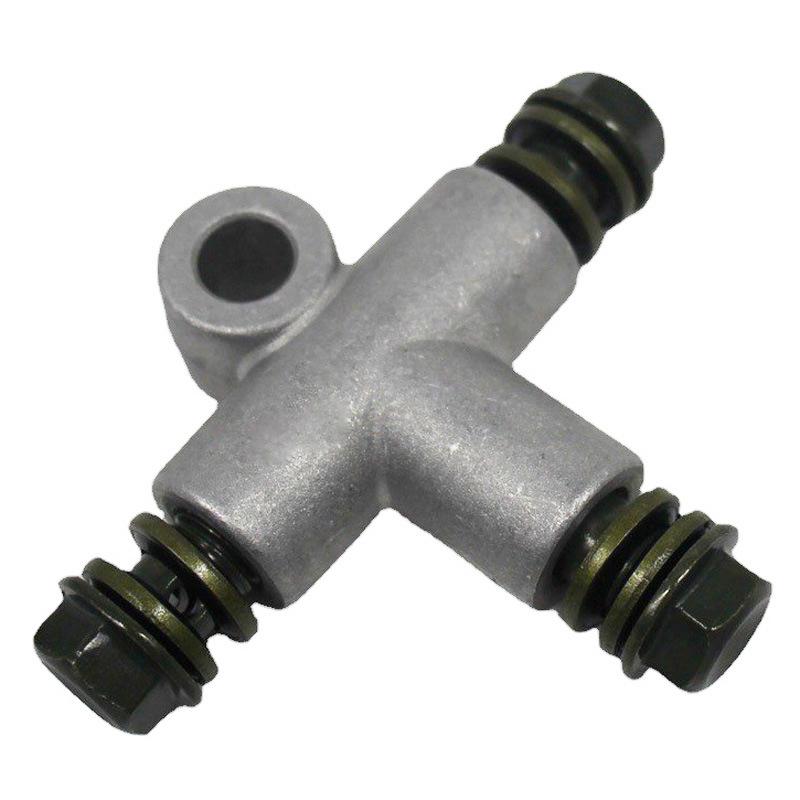 1Pcs Beach Bike Diy Accessories Hydraulic Brake Hose Pipe Fitting Connector 3-Way T Adapter For Atv Kart M10 X 1.25