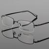Half Rim Titanium Alloy Front Rim Optical Eyeglasses Frame For Men And Women Eyewear Fashion Brand Designer Business Men Frames