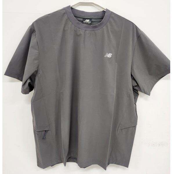 New Balance Men Frozen Essential Woven Tee Charcoal Nbneg31623 (60)Charcoal/90(S)