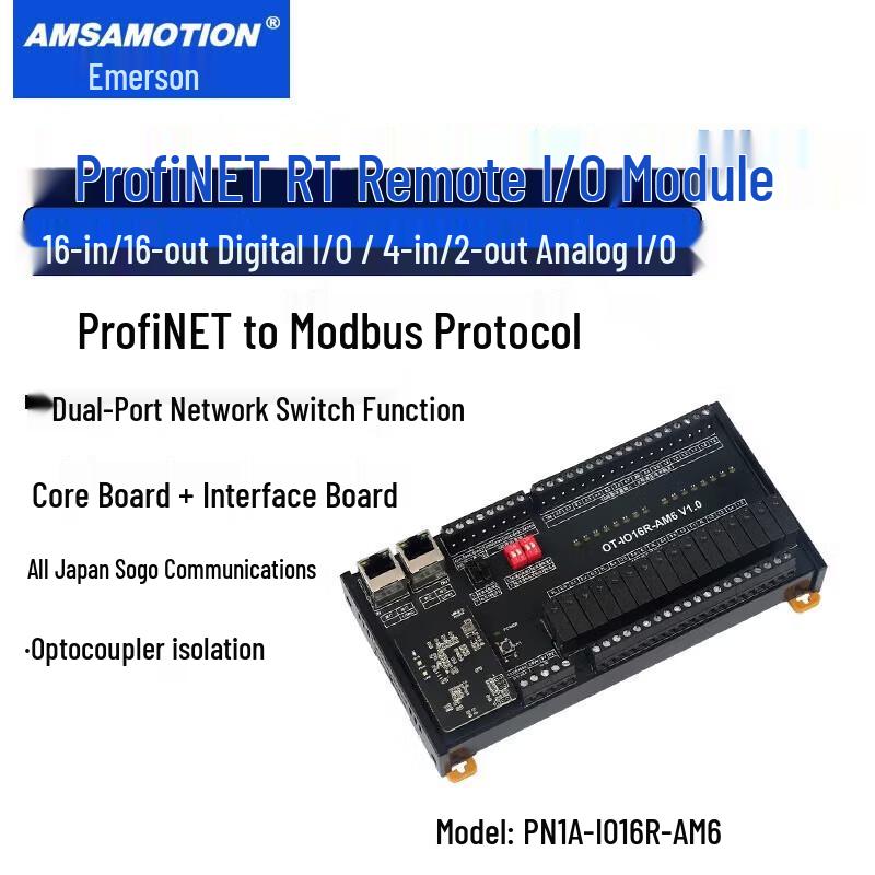 

Aimoxun Profinet Remote I/O Module with Integrated Switch