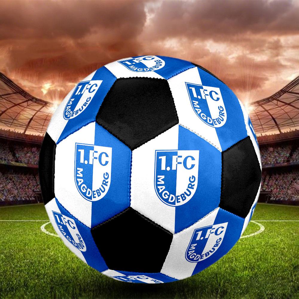 1 pz 1 FC Magdeburg Pallone da Calcio Taglia 5 Pallone da Calcetto Indoor alla Moda Colorato Gioco in Cortile - Ottimo Regalo per Appassionati di Sport HE1