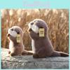 Playful Otter Plush Toy Cute Animal Doll Gift For Kids And Teens