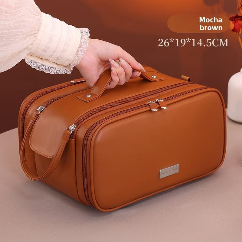 Modern Multicompartment Makeup Bag With Large Capacity For Travel And Home Organization