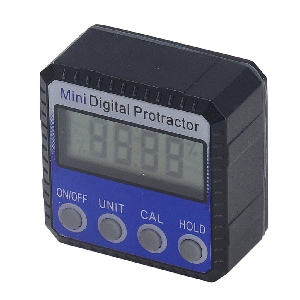 Digital Inclinometer Magnetic 360 Degrees  4 Units Portable Digital Angle Gauge for Angle Measurement Blue