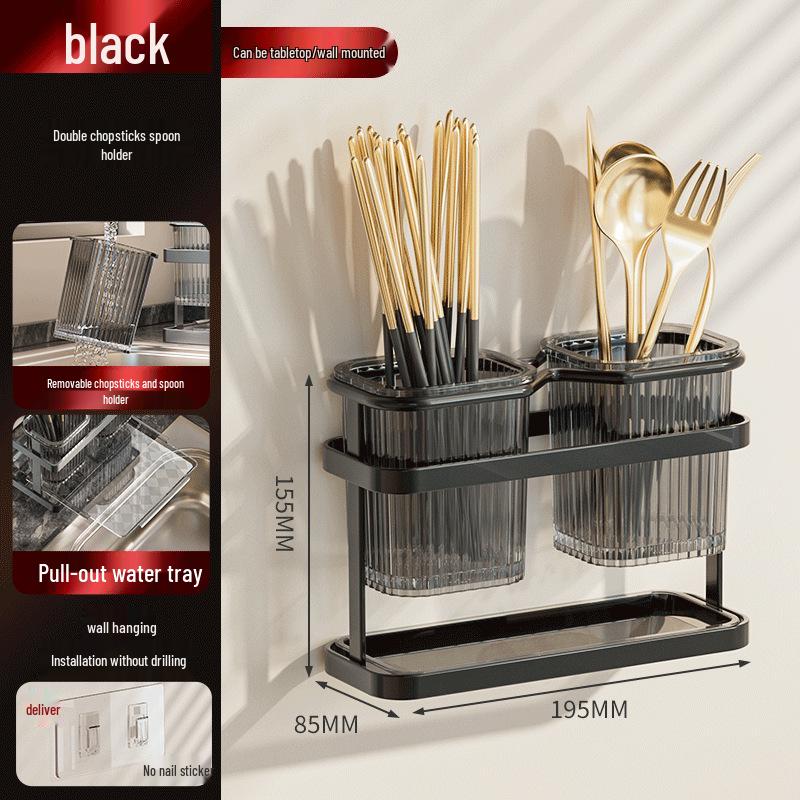 

Многофункциональный держатель для кухонных ножей и палочек для еды с местом для хранения разделочной доски