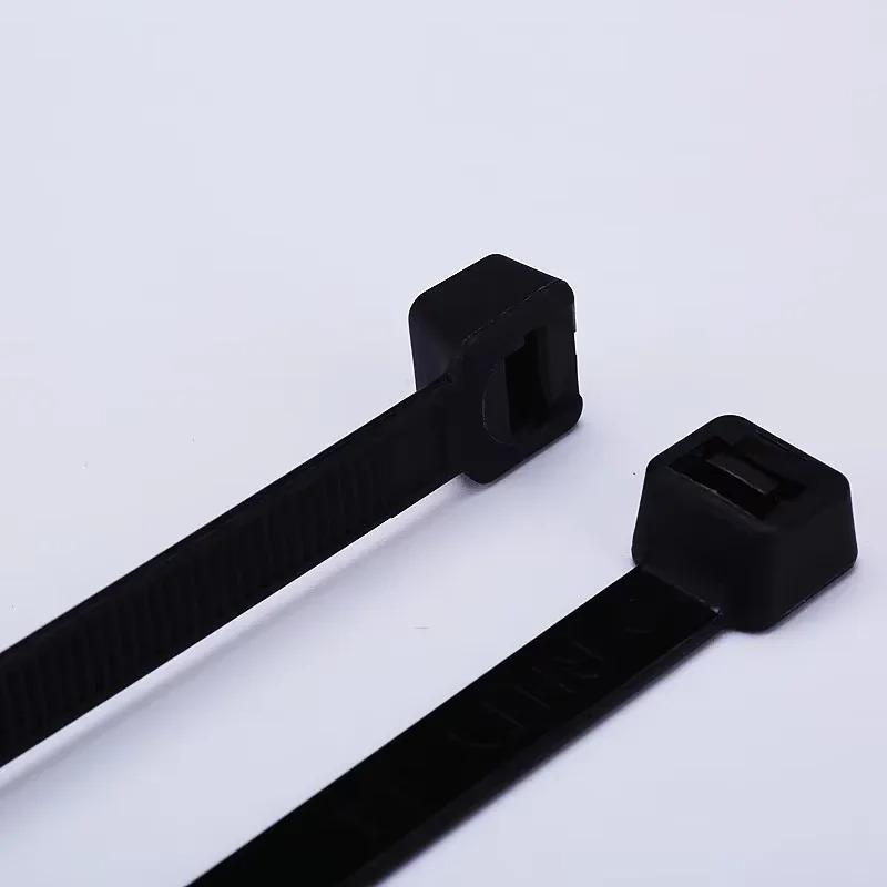 50/100Pcs Self-locking Plastic Nylon Zip Ties Black Zip Ties Fastening Loops Zip Ties Zipper Ties Nylon Zip Ties Set
