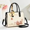 Elegant Embroidered Wedding Ladies Handbag Crossbody Shoulder Bag Soft PU Leather Ladies Purse with Internal Zipper And Polyeste
