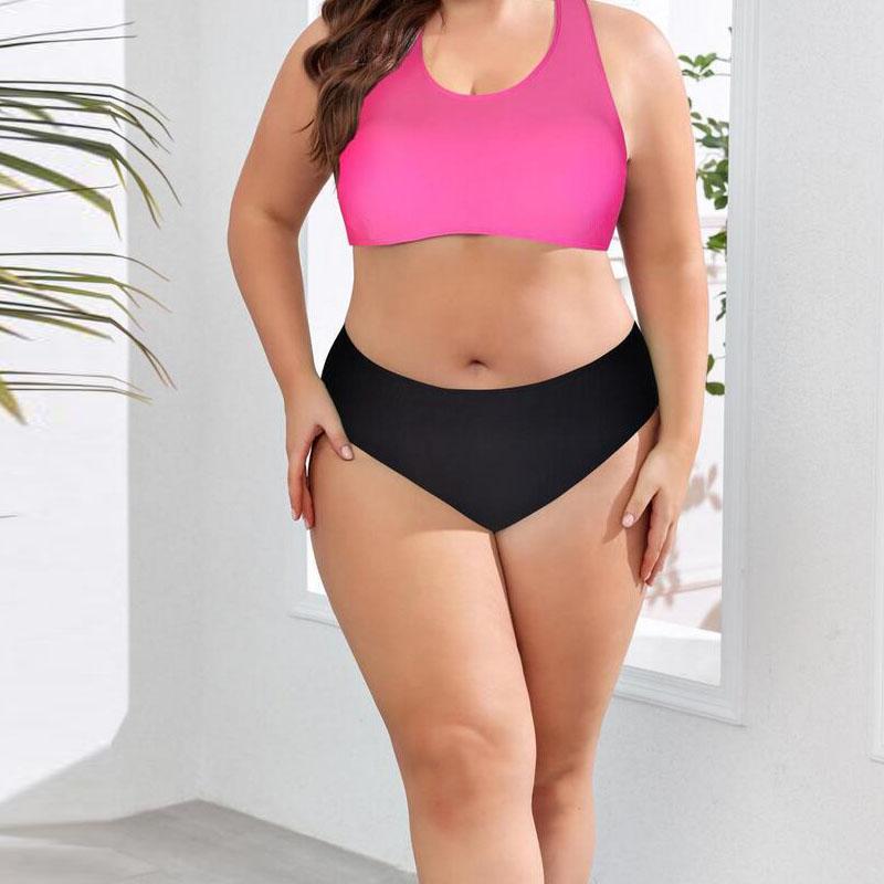 Women's Plus Size Swimsuit Outdoor Beach Bikini Set Printed Mesh Bikini Cover Up Three Piece Set For Women