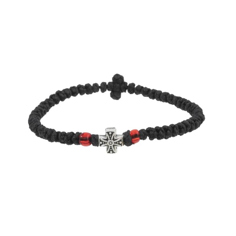 Handwoven Adjustable Crucifix Braided Rope Bracelet Ensures Perfectly Fit and Comfort for Daily Religious Activities