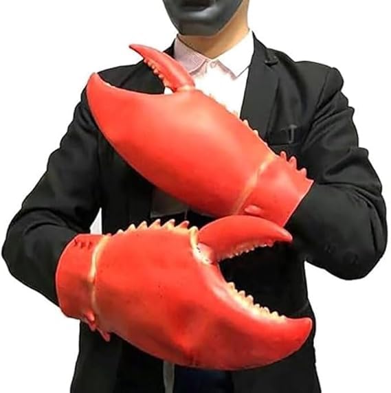 ITODA Crab Gloves, Lobster Claw Gloves, Crab Pliers Gloves, Latex Crab Claw Gloves, Monster Cosplay, Funny Gloves, Events, Parties, Stage, Crab