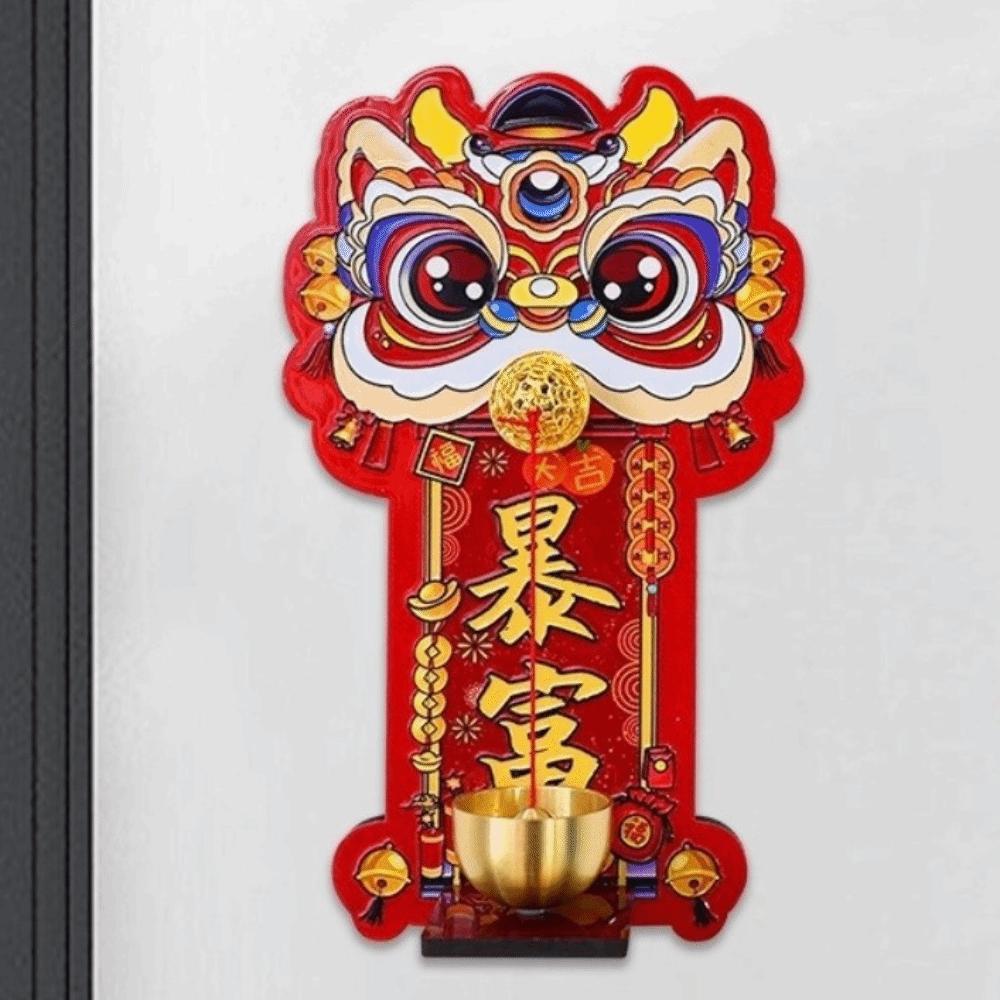 Magnetic Suction Entrance Door Bells Dopamine Chinese New Year Ornament Living Room