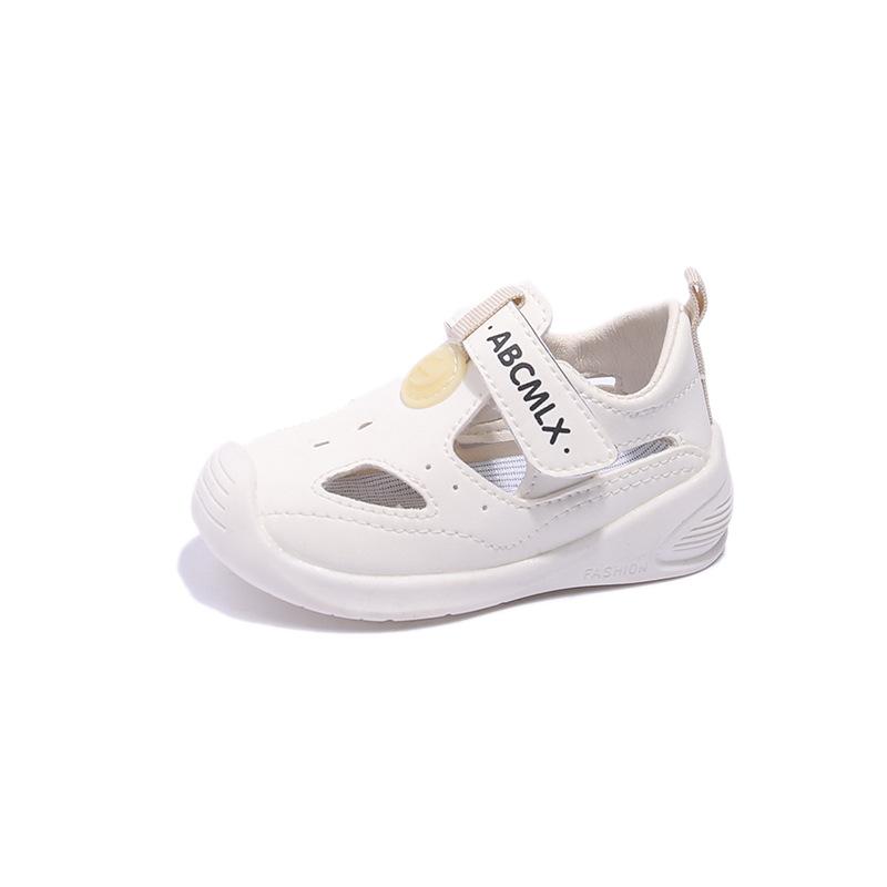 

Модные летние однотонные противоскользящие сандалии с отверстиями, обувь для кроватки для новорожденных мальчиков, аксессуары 21 белый