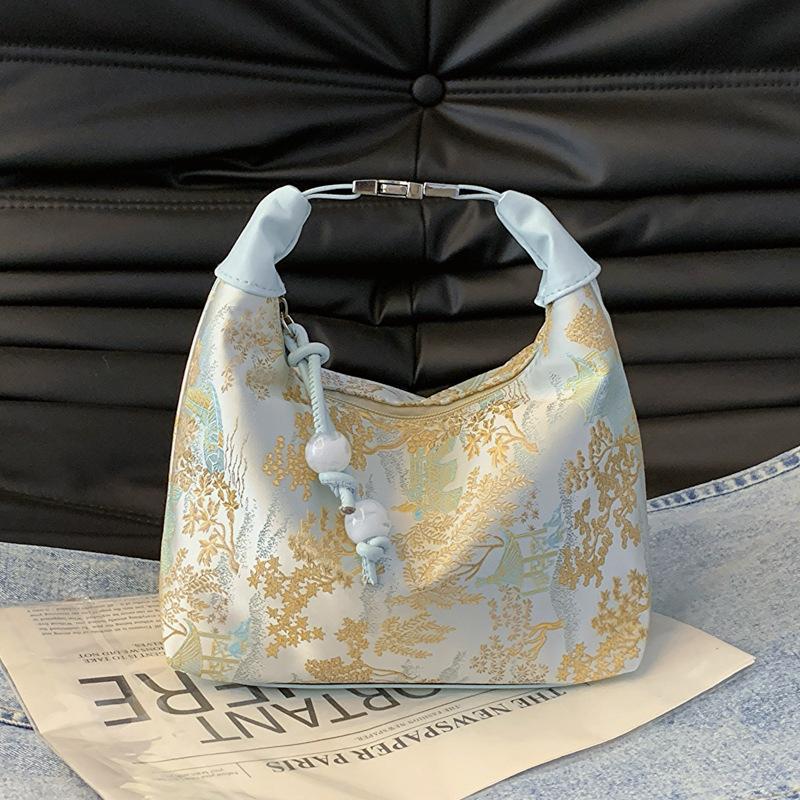 Chinese Style Fine Embroidery Ladies Handbags 2026 Summer Shoulder Bag Crossbody Daily Party Tote Handbag For Women
