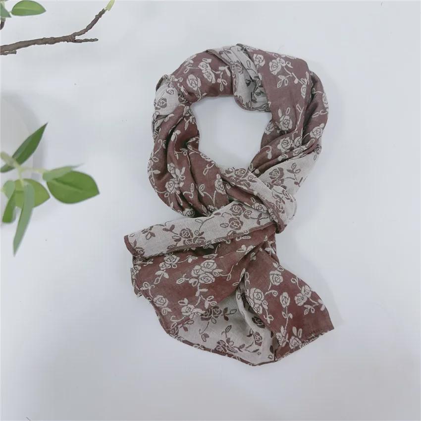 Reiner Baumwoll-Schal mit garngefärbtem Karomuster in über 20 Farben