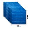 10pcs Self Adhesive Decor 3D Foam Wall Stickers Pane Room Waterproof Peel and Stick Brick Wallpaper for Interior Decoration
