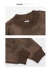 Men's Retro Heavyweight Knit Hoodie - Loose Casual Style for Autumn and Spring
