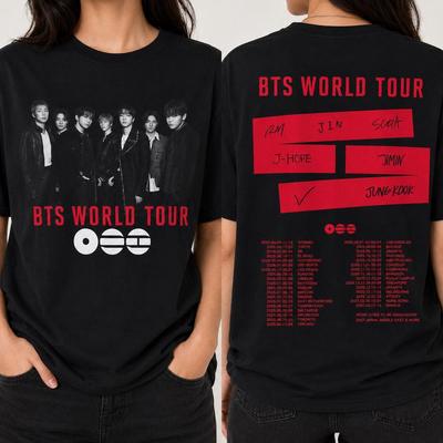 BTS World Tour 2026 Concert Bangtan ARMY Fan T-Shirt