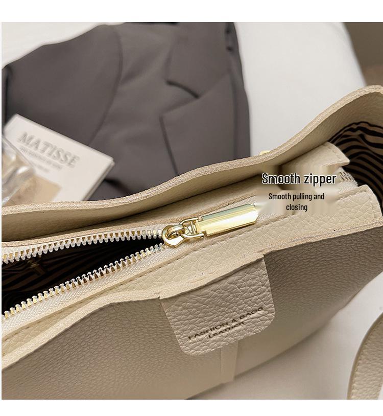 Damen High-End Retro Crossbody Bucket Bag - Herbst/Winter Vielseitige Mode Schultertasche