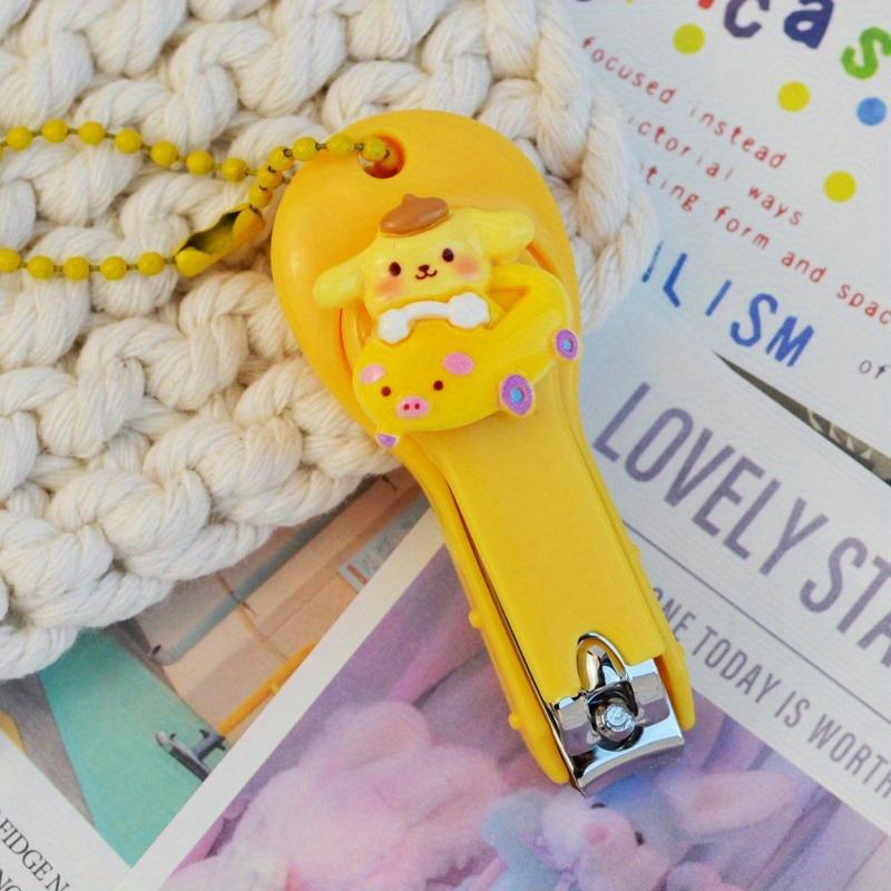 Sanrio Nail Clipper Set - Portable Foldable Nail Scissors with Anti-Splash Design for Home Use