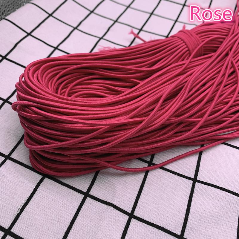 5 Yards 2,0 mm 2,5 mm Hochelastisches Rundes Gummiband Gummiband Elastische Schnur DIY Zubehör