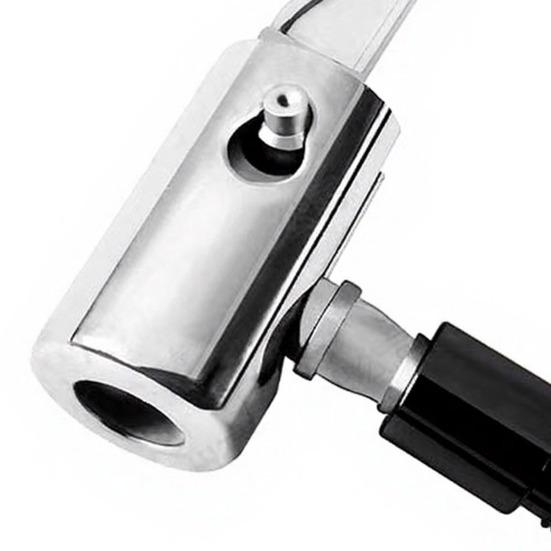 Yousheng Hose Adapter 90 Degree Locking Air Pump Connector Zinc Alloy Tire Inflator Hose Adapter for Cars Motorcycles Bicycles