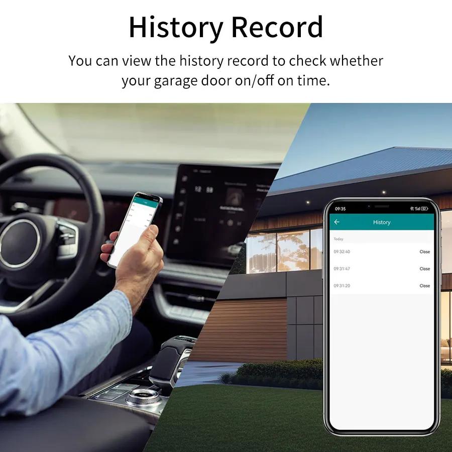 100-240V Tuya Zigbee WiFi Gate Opener Module Smart Garage Door Controller Switch Smart Life App Remote Control Alexa Google Home