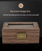 Retro Wood Grain Watch & Eyeglass Storage Box: Available in 3, 6, and 12 Slots