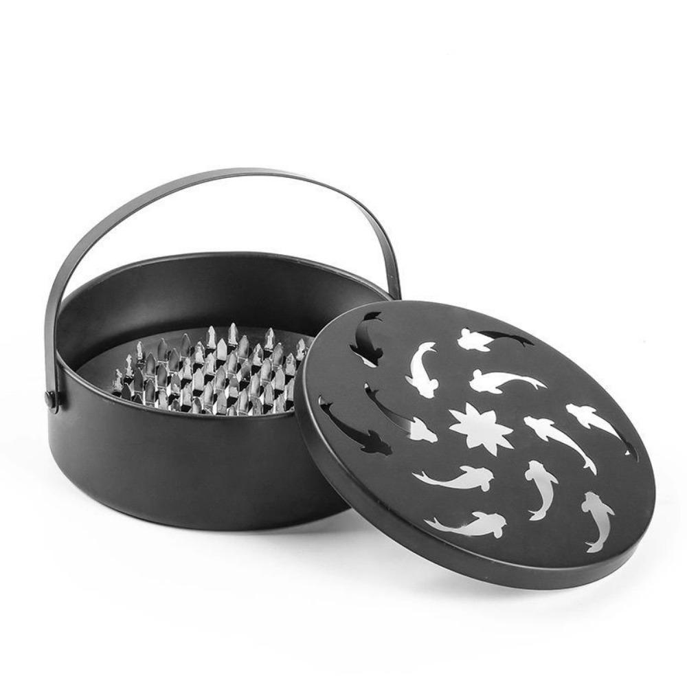 

Hanging Mosquito Coil Holder Metal Mosquito Coil Box Mosquito Repellent Box Sandalwood Plate 4